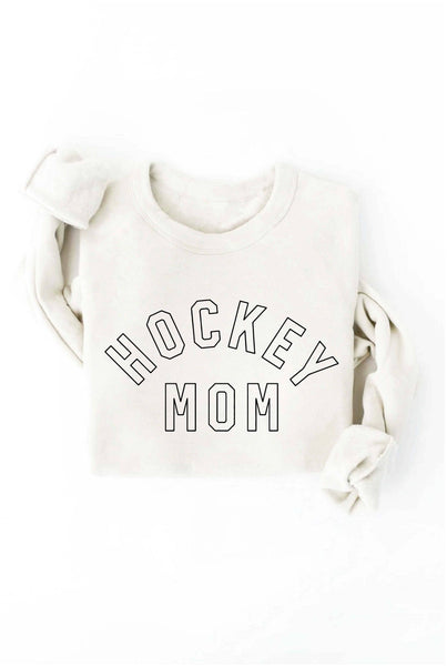 HOCKEY MOM Sweatshirt: HEATHER DUST