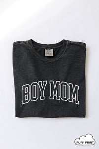 Black BOY MOM PUFF Top