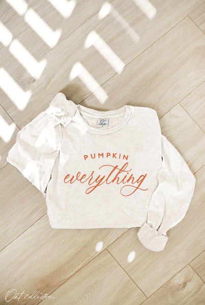*Pre-Order* PUMPKIN EVERYTHING Green Long Sleeve Top