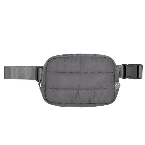 Olive Puffer Belt Bag