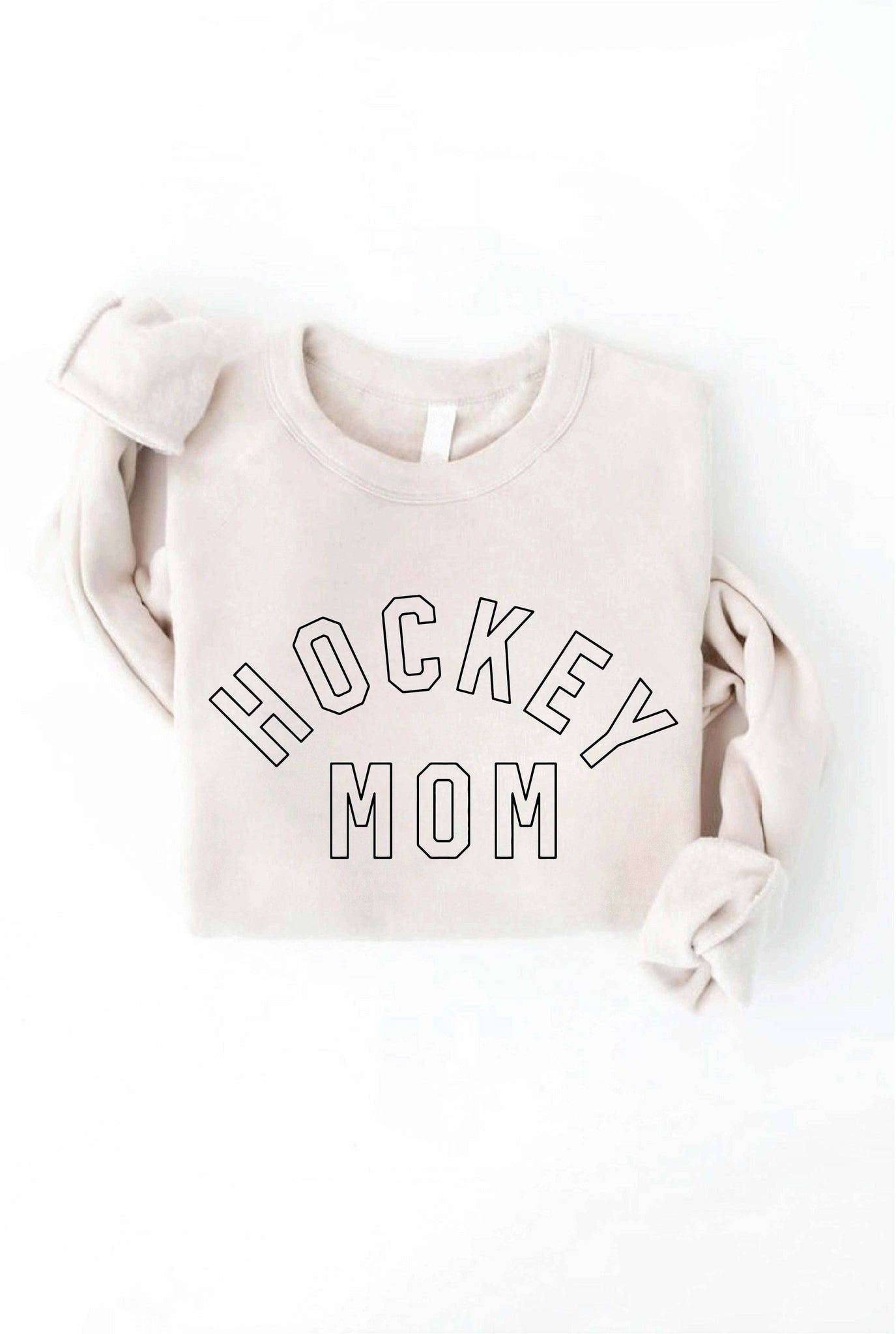 HOCKEY MOM Sweatshirt: HEATHER DUST