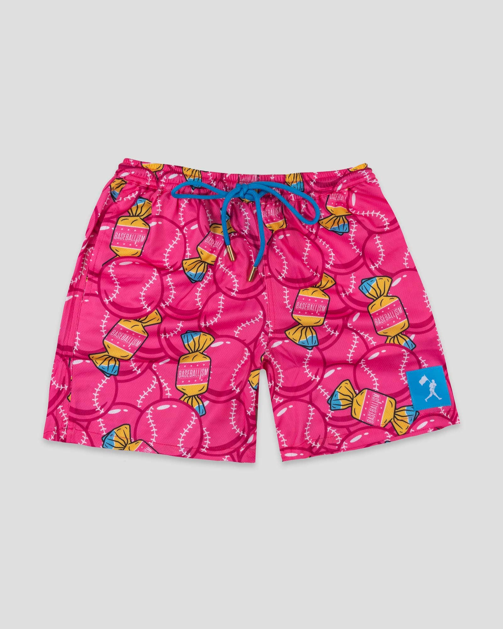 Doubles and Bubbles Mesh Pink Shorts