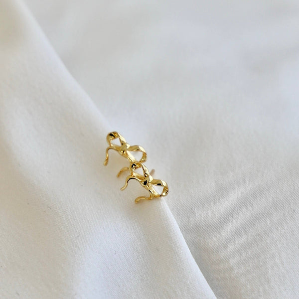 Golden Bow Studs