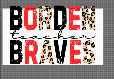 Borden Braves Teacher Custom Sweatshirt