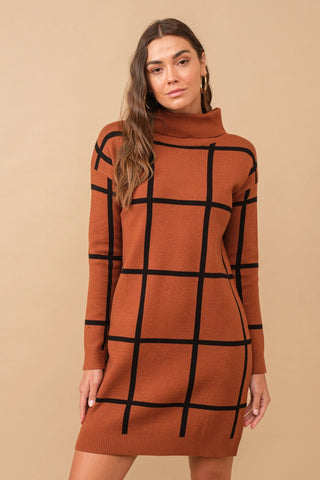 Copper Sweater Dress