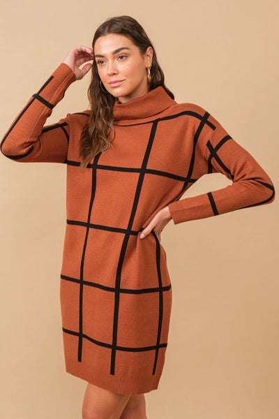 Copper Sweater Dress