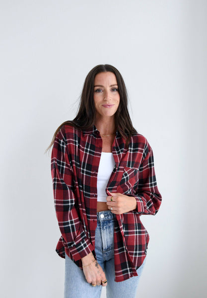 Indiana Varsity Oversized Plaid