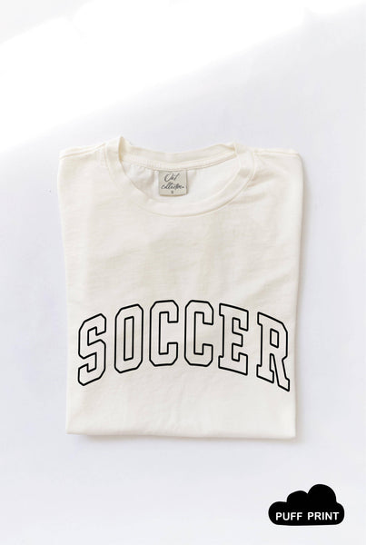 SOCCER Puff Print T-Shirt