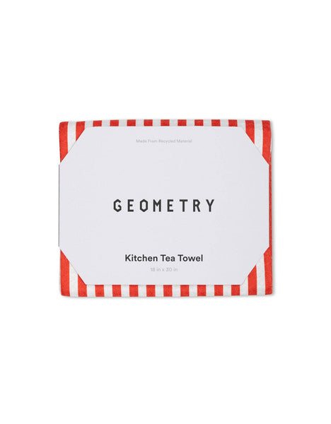 Summer Stripe Red Tea Towel