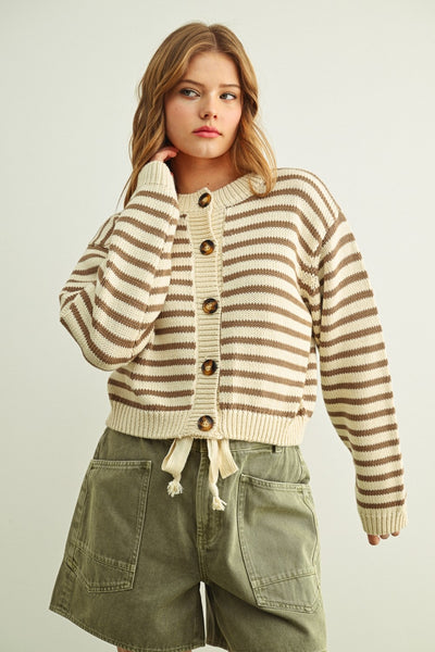 Jordan Button Front Knitted Cardigan