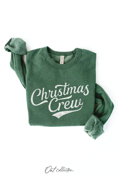 CHRISTMAS CREW Green Sweatshirt