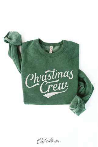 CHRISTMAS CREW Green Sweatshirt
