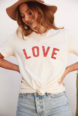 LOVE Graphic T-Shirt - WHITE