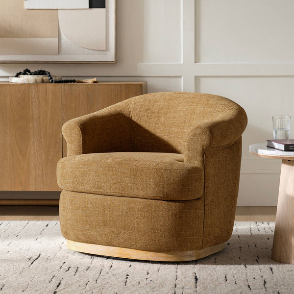 Loki Swivel Chair: Moss