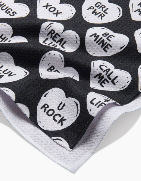 BFF Candy Hearts Tea Towel