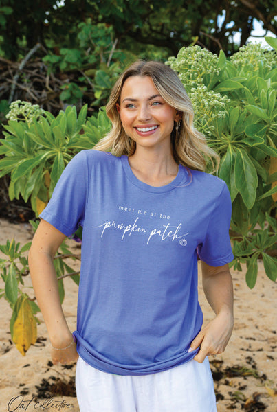 AT THE PUMPKIN PATCH Black T-shirt