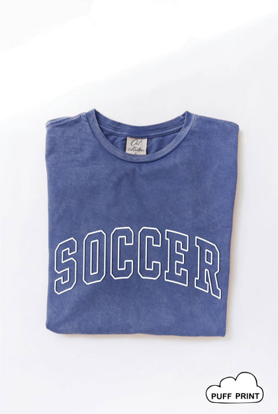 SOCCER Puff Print T-Shirt