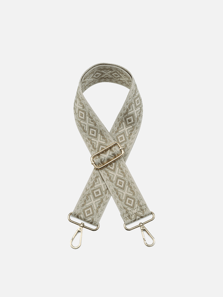 Teal/White Diamond Guitar Strap