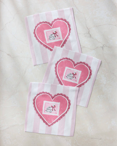 Love and Swans Dishcloth Set