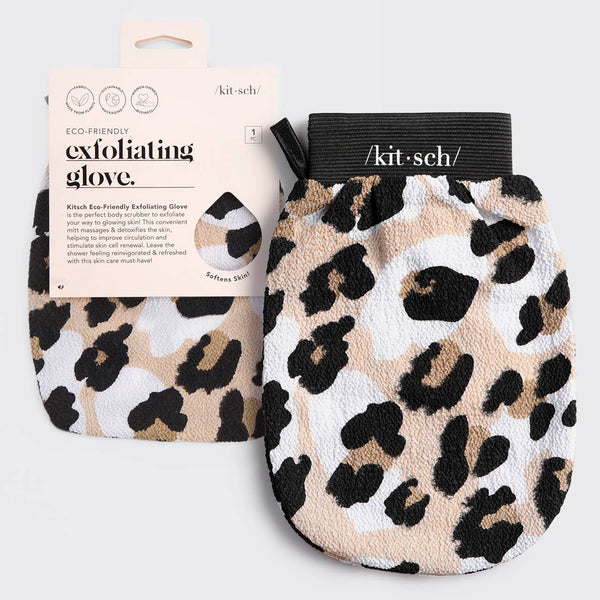 Eco-Friendly Leopard Exfoliating Glove
