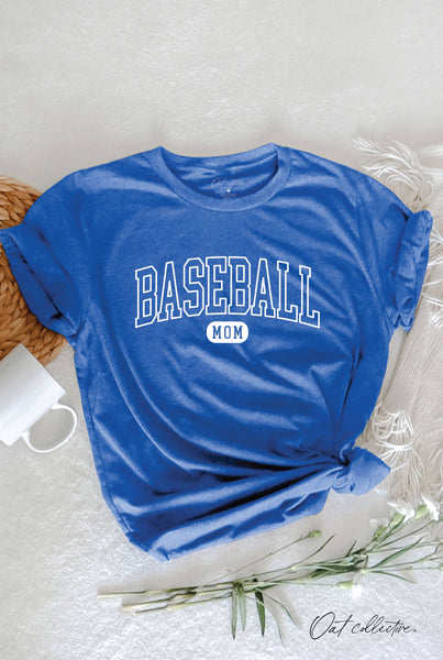 BASEBALL MOM Green T-shirt