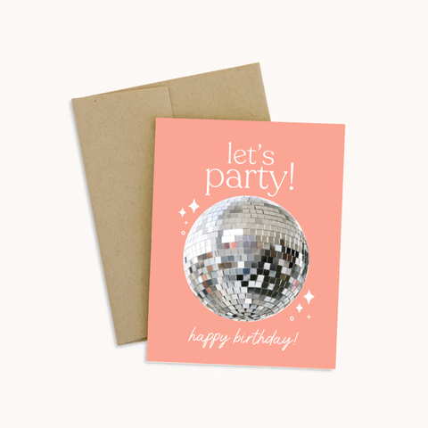 Disco Happy Birthday Greeting Card