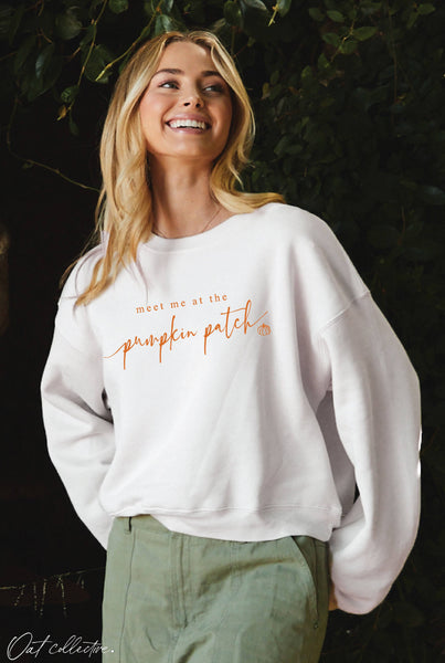 At The Pumpkin Patch Cropped Sweatshirt