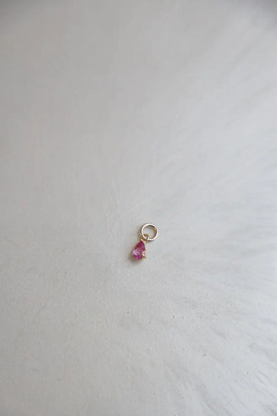 Teardrop Birthstone Charms