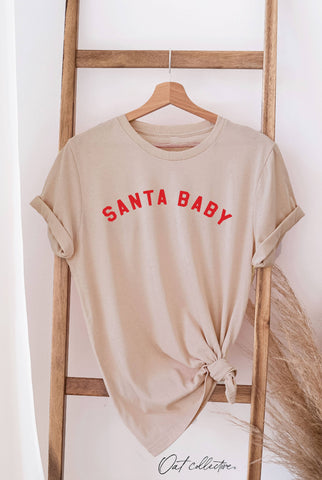 SANTA BABY Tan T-shirt