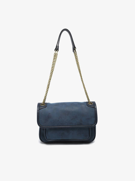 Nola Convertible Suede Crossbody Bag