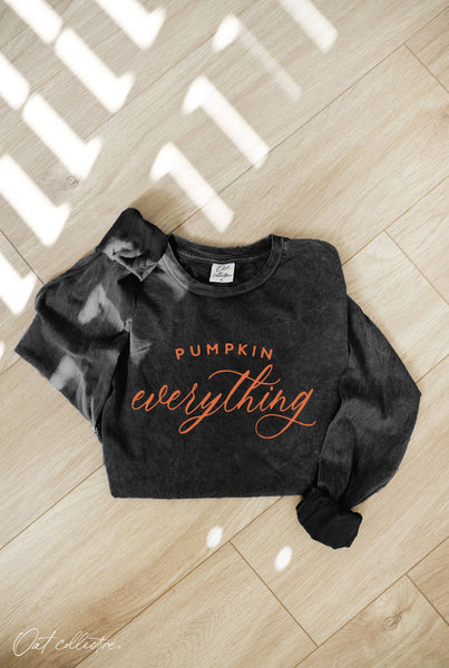 *Pre-Order* PUMPKIN EVERYTHING Green Long Sleeve Top