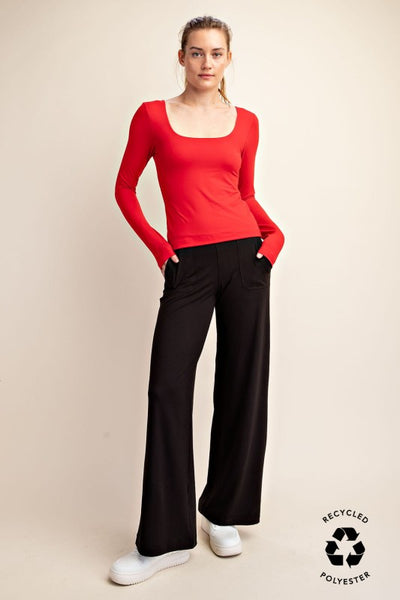 Allison Square Neck Long Sleeve Top