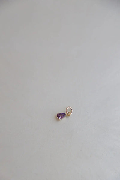 Teardrop Birthstone Charms