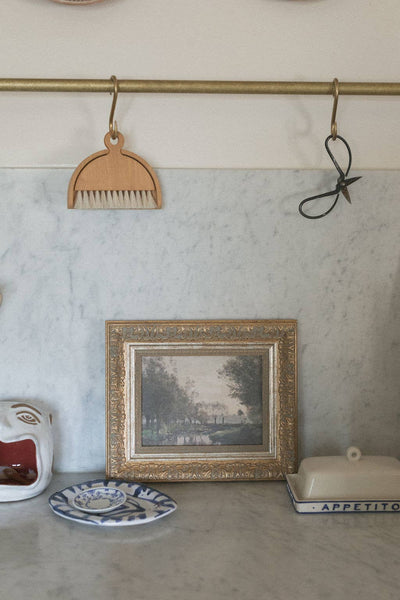 The Creek Framed Antique Art: 9x7