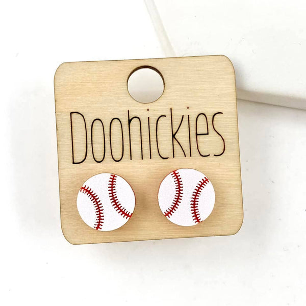 Acrylic Baseball Studs