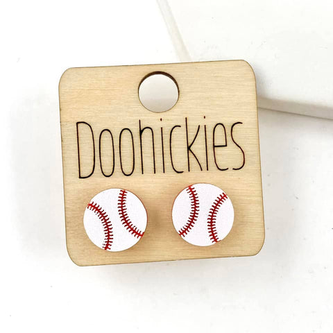 Acrylic Baseball Studs