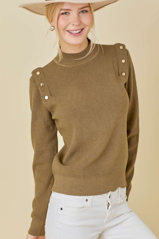 Farrah Shoulder Button Sweater