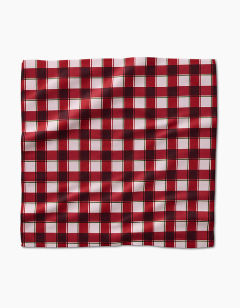 Jingle Plaid Dinner Napkin Set