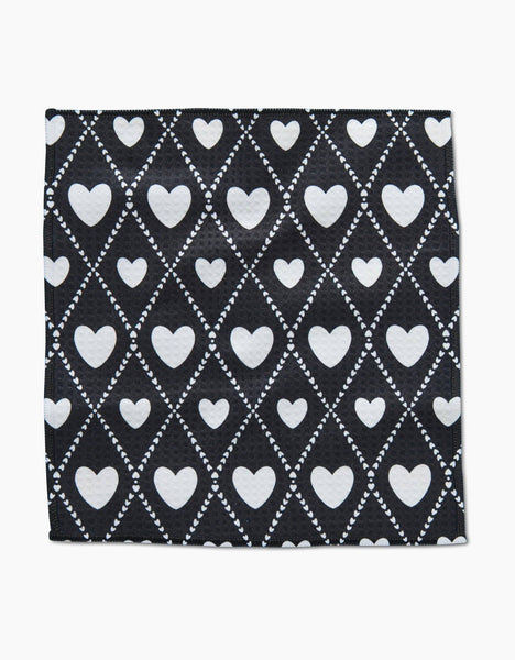 Onyx Love Lattice Luxe Washcloth Set