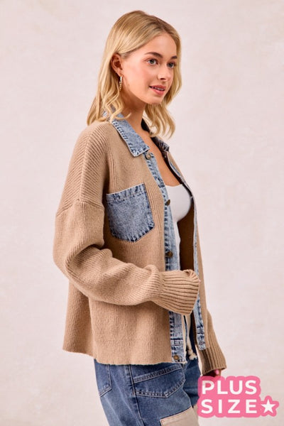 Maxine Buttoned Sweater Top