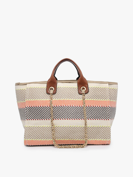 Kristina Striped Satchel