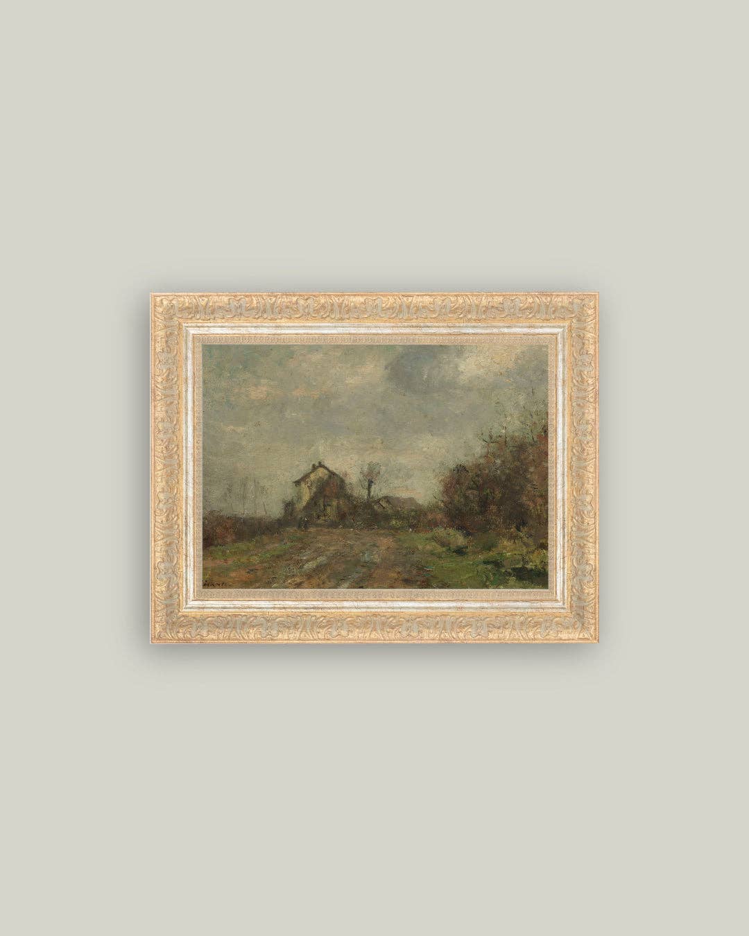 Wedeler Au Framed Antique Art: 18x14
