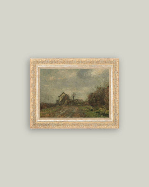 Wedeler Au Framed Antique Art: 9x7
