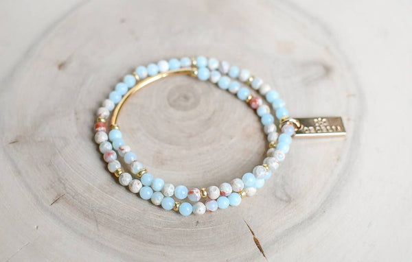 Amazonite Double Wrap Bracelet