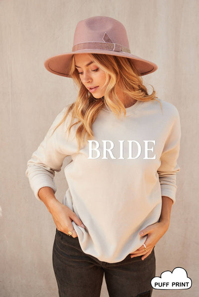 BRIDE PUFF Mauve Graphic Sweatshirt