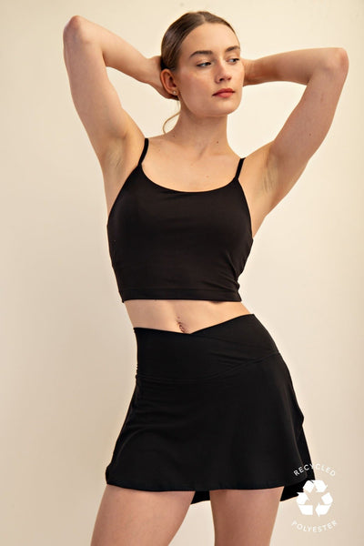 Kori V-Shaped High Waist Skort