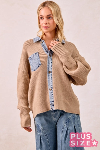 Maxine Buttoned Sweater Top
