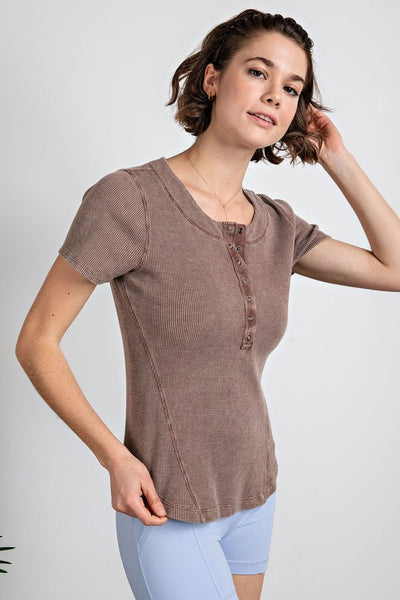 Thelma Thermal Henley Top