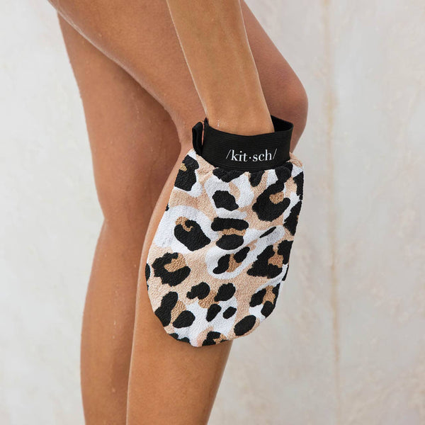 Eco-Friendly Leopard Exfoliating Glove
