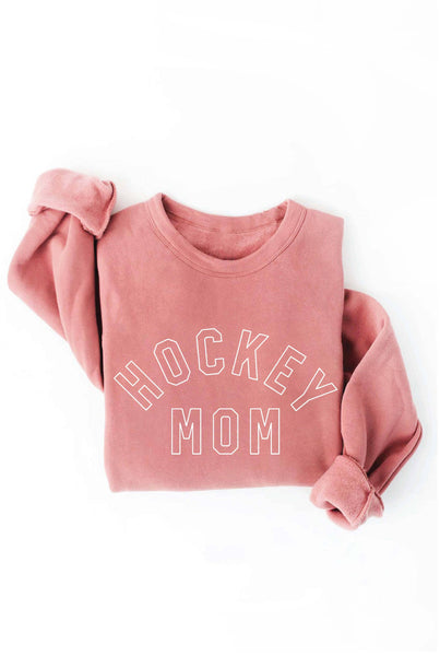 HOCKEY MOM Sweatshirt: HEATHER DUST